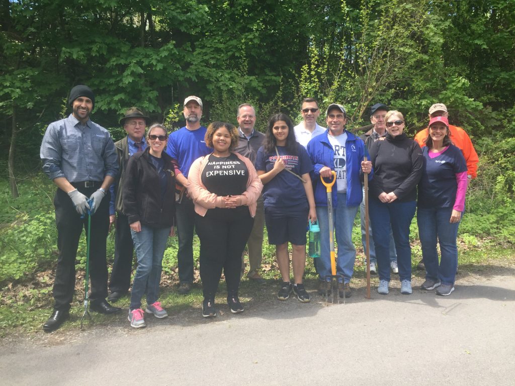 Rotarians at Vale Park Clean Up Day