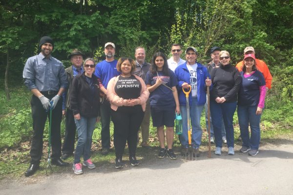 Rotarians at Vale Park Clean Up Day