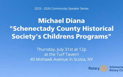 July 31st Rotary Club Speaker