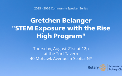 August 21st Rotary Club Speaker