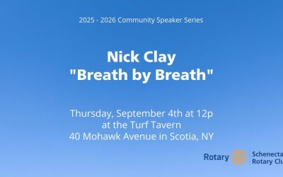 September 4th Rotary Club Speaker