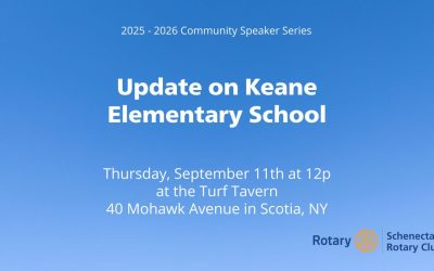 September 11 Rotary Club Speaker