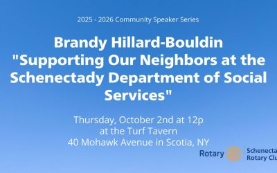 October 2nd Rotary Club Speaker