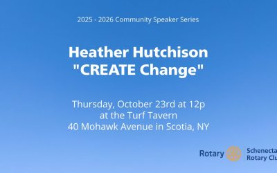 October 23rd Rotary Club Speaker