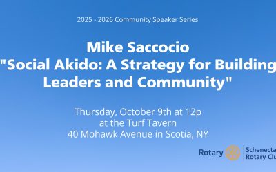 October 9th Rotary Club Speaker