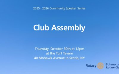 October 30th Club Assembly