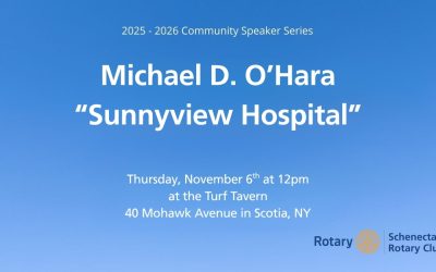 November 6th Rotary Club Speaker