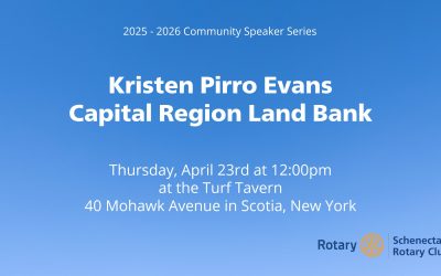 April 23rd Rotary Club Speaker