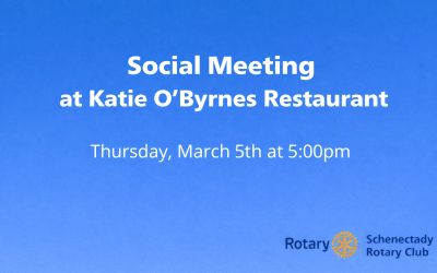 March 5th – Social Meeting @ Katie O’Byrnes