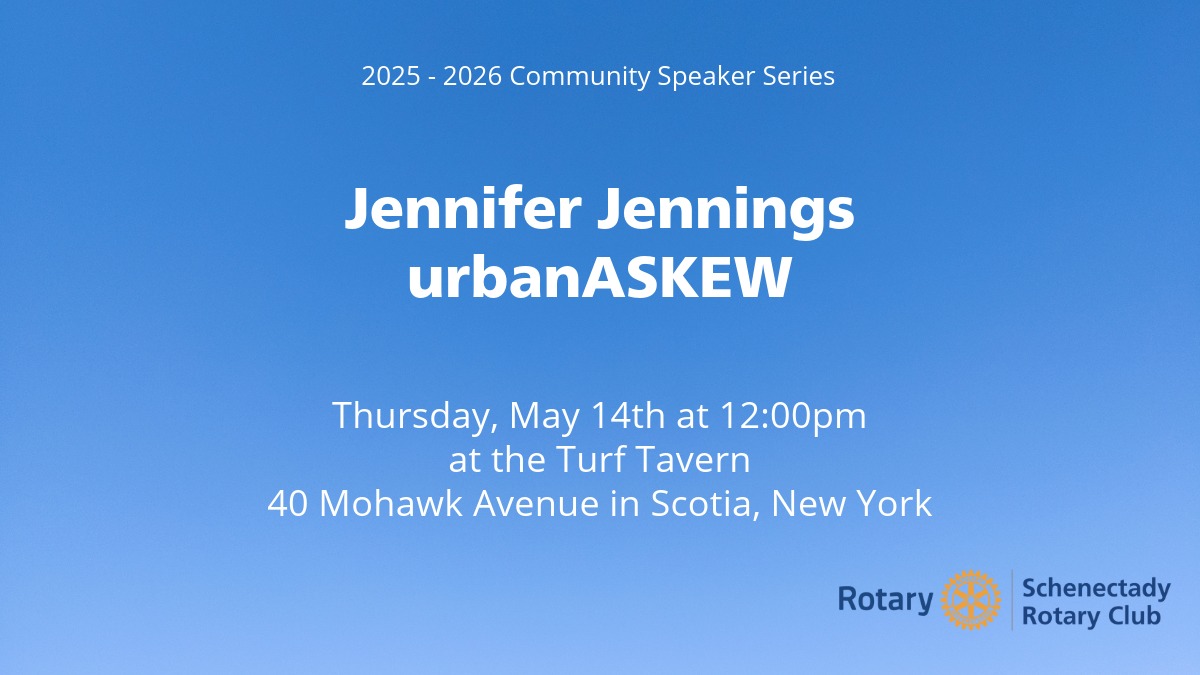 May 14th Rotary Club Speaker