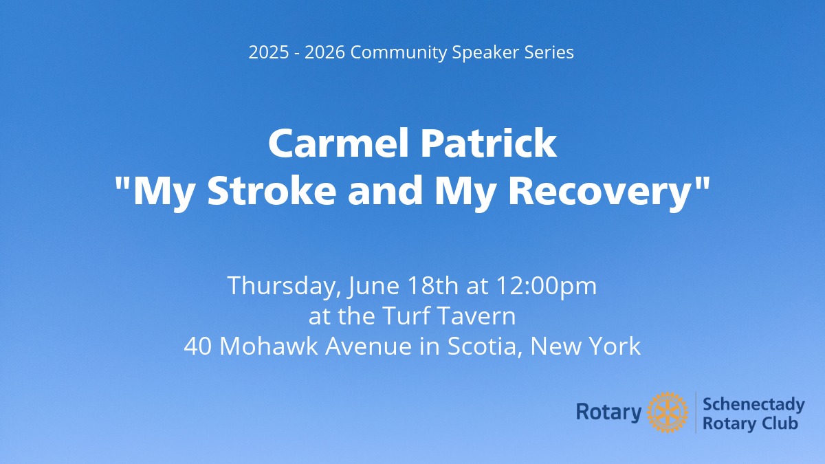 June 18th Rotary Club Speaker