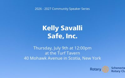 July 9th Rotary Club Speaker