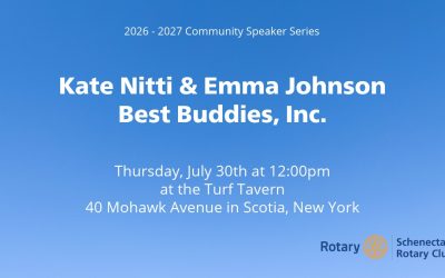 July 30th Rotary Club Speaker