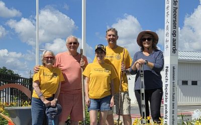 Peace Pole Installation