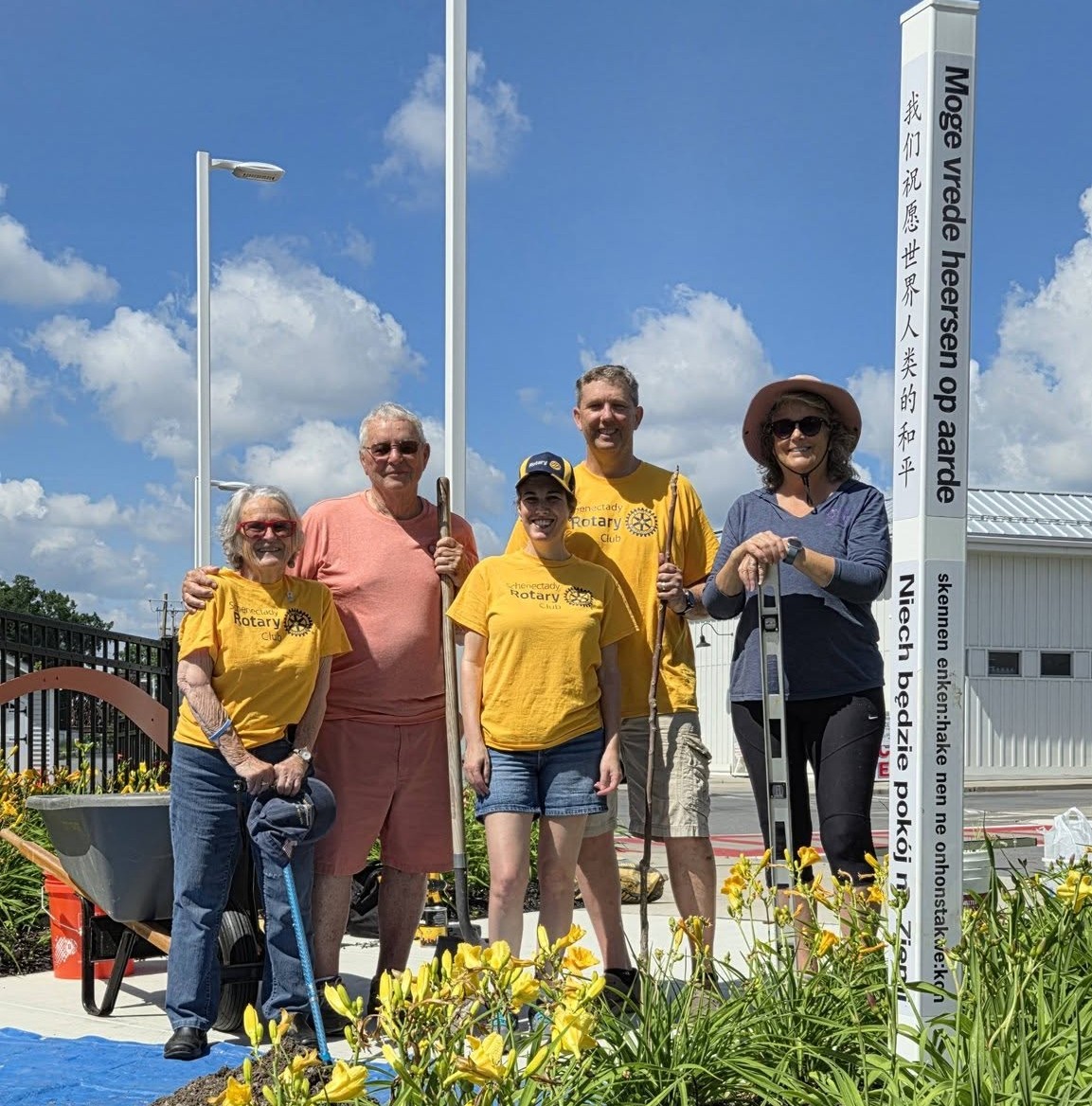 Peace Pole Installation