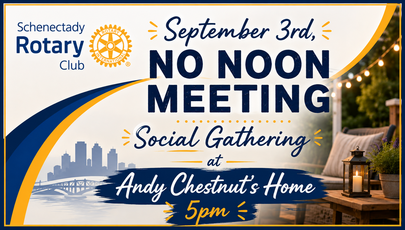 September 3 Social Gathering